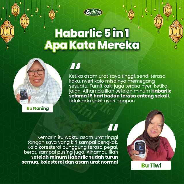 Kolesterol & asam urat normal, badan enteng