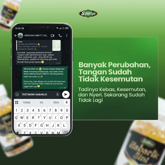 Tangan sudah tidak kesemutan