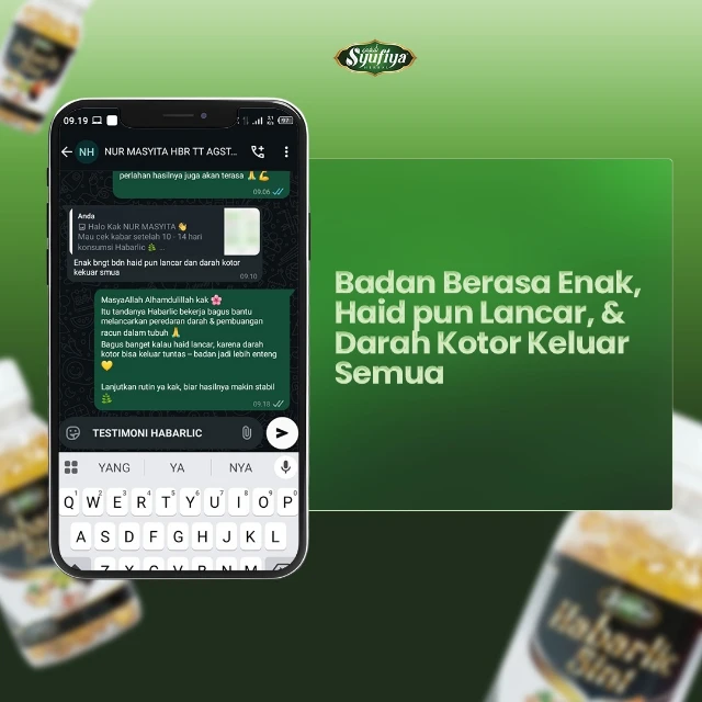 Badan enak, haid lancar
